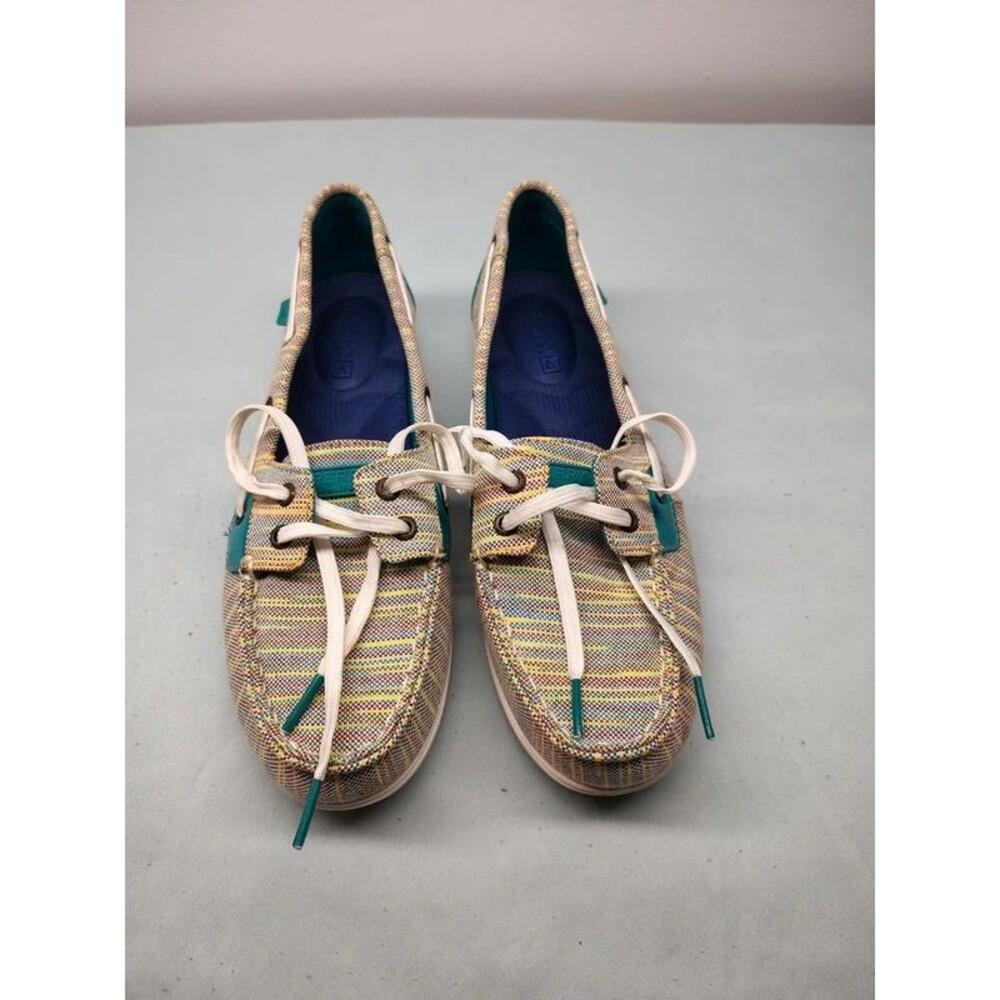 Sperry Top-Sider Angelfish Linen Multi Boat Shoes- Women's Size 9M
